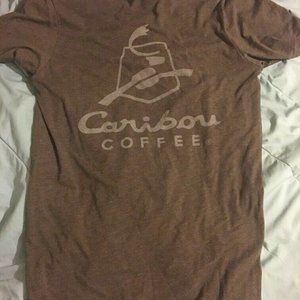(2) Caribou coffee t-shirts